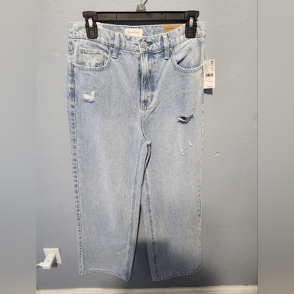 PACSUN Midrise Cali Boyfriend Distressed Jeans